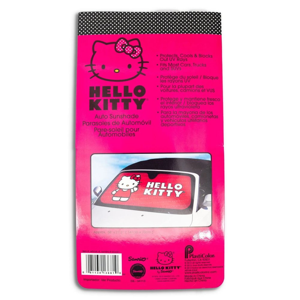 Hello Kitty Sanrio Red Auto Sunshade - Picture 4 of 4